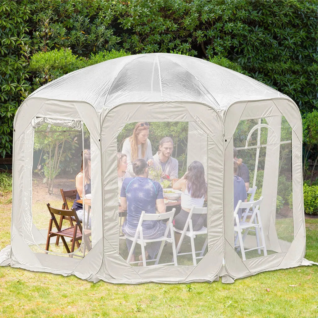 Pop-up-Blase-Zelt, transparent, für 6–8 Personen