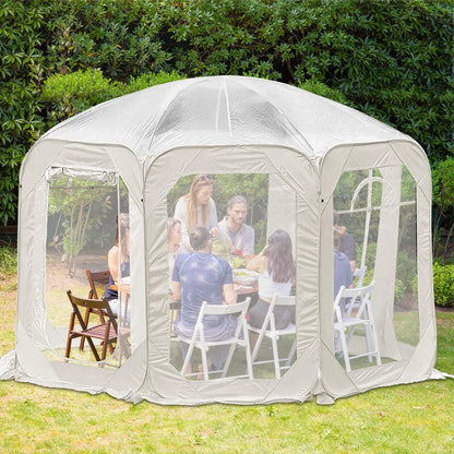 Pop-up-Blase-Zelt, transparent, für 6–8 Personen