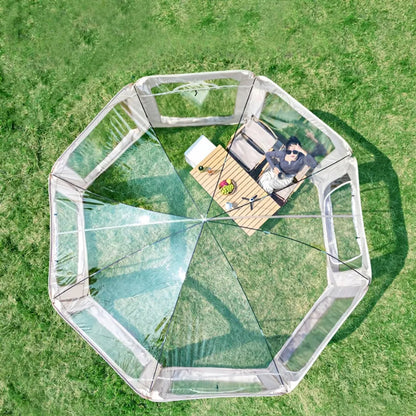 Pop-up-Blase-Zelt, transparent, für 6–8 Personen