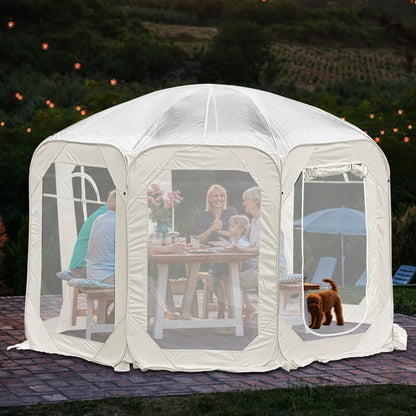 Pop-up-Blase-Zelt, transparent, für 6–8 Personen